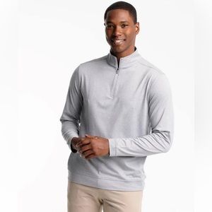 Southern Tide Backbarrier Heather Performance Quarter Zip Pullover